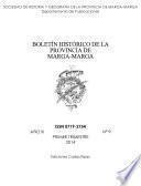 Boletín Histórico De La Provincia De Marga   Marga. Tomo Ix