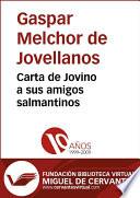 Carta De Jovino A Sus Amigos Salmantinos