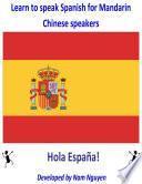 Learn To Speak Spanish For Mandarin Chinese Speakers