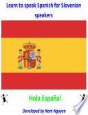 Learn To Speak Spanish For Slovenian Speakers