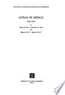 libro Letras De Mexico, I Vi