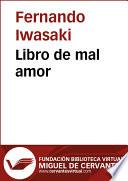 libro Libro De Mal Amor