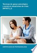 Mf0072_2   Técnicas De Apoyo Psicológico Y Social En Situaciones De Crisis