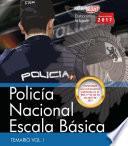 libro Policía Nacional Escala Básica. Temario Vol. I.