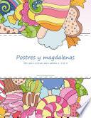 libro Postres Y Magdalenas Libro Para Colorear Para Adultos 1, 2 & 3