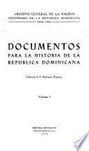 Publicaciones   Dominican Republic. Archivo General De La Nación