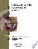 libro Sistema De Cuentas Nacionales De México. Indicadores Macroeconómicos Del Sector Público 1999 2004. Base 1993