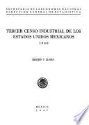 Tercer Censo Industrial De Los Estados Unidos Mexicanos 1940. Espejos Y Lunas