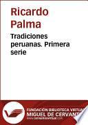 libro Tradiciones Peruanas I