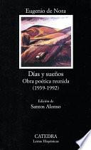 libro Días Y Sueños. Obra Poética Reunida (1939 1992)