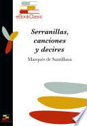 libro Serranillas, Canciones Y Decires (anotado)