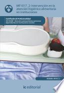 libro Intervención En La Atención Higiénico Alimentaria En Instituciones. Sscs0208