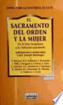 El Sacramento Del Orden Y La Mujer