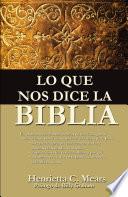 Lo Que Nos Dice La Biblia