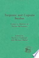 Targumic And Cognate Studies