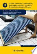 libro Prevención Y Seguridad En El Montaje Mecánico E Hidráulico De Instalaciones Solares Térmicas. Enae0208