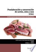 libro Uf0065   Preelaboración Y Conservación De Carnes, Aves Y Caza