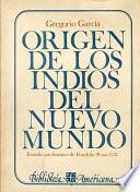 libro Origen De Los Indios Del Nuevo Mundo